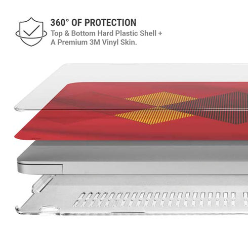 Belgium Soccer Flag MacBook Pro 13in (2020) Case plus Skin